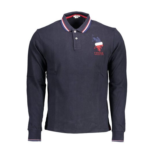 US POLO ASSN. Blaues Herren-Poloshirt aus Baumwolle