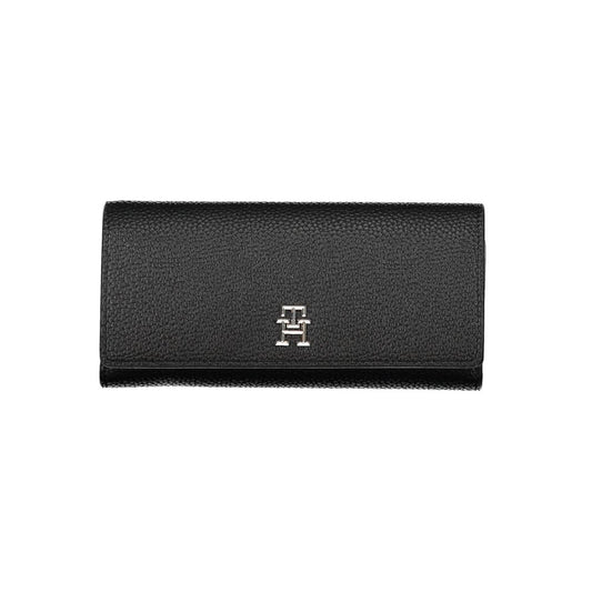 Tommy Hilfiger – Schwarze Polyethylen-Geldbörse für Damen