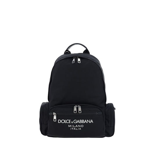 Dolce & Gabbana Rucksack aus schwarzem Nylon