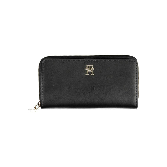 Tommy Hilfiger – Schwarze Polyethylen-Geldbörse für Damen