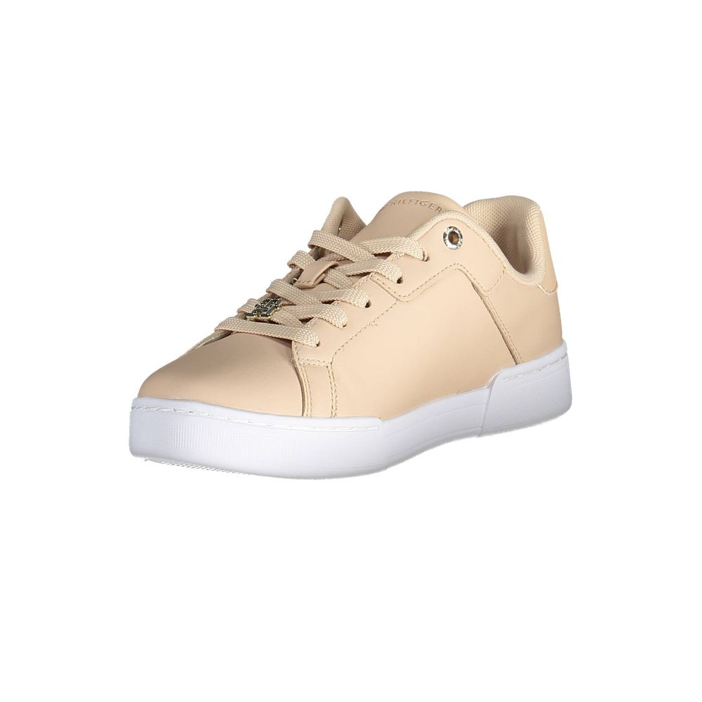 Tommy Hilfiger – Rosa Leder-Sneaker für Damen