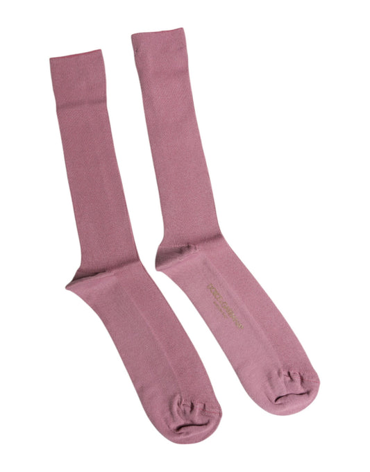 Dolce & Gabbana – Wadensocken aus rosa Baumwolle