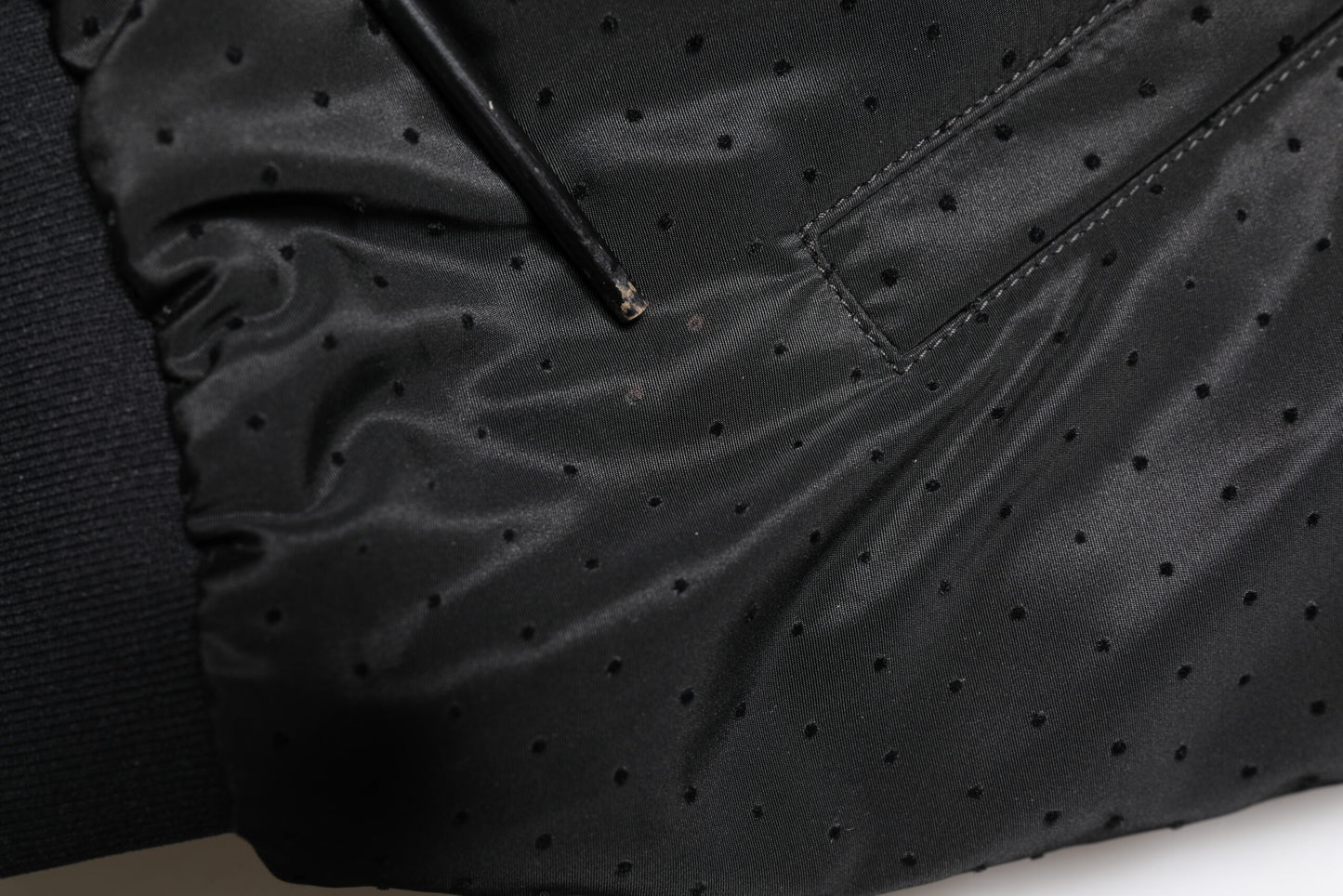 Dolce & Gabbana – Schwarze Bomberjacke mit langen Ärmeln und durchgehendem Reißverschluss