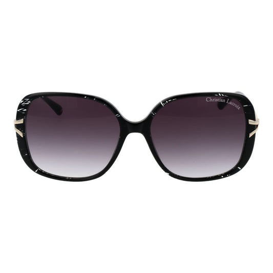 Christian Lacroix Black Acetate Sunglasses