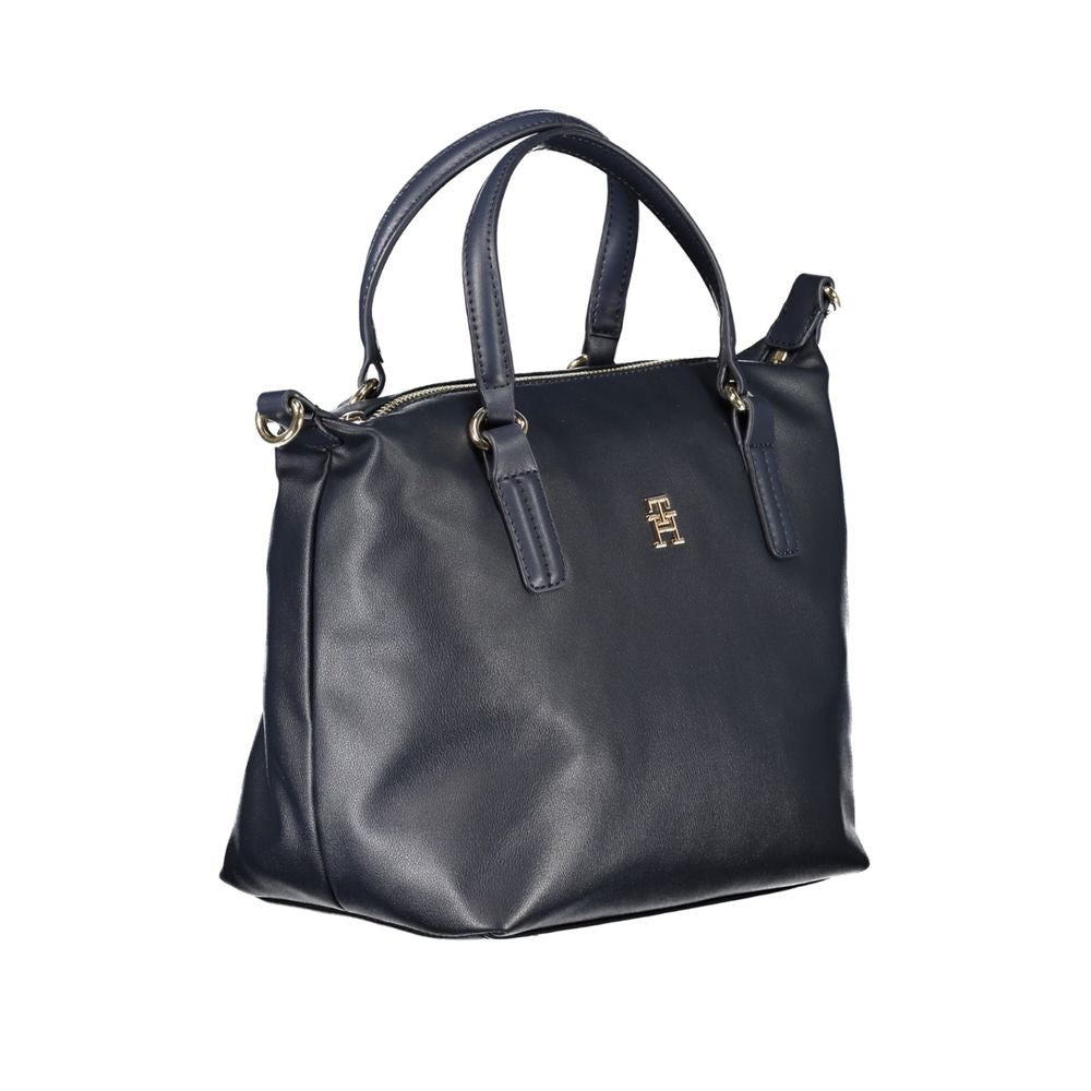 Tommy Hilfiger – Blaue Polyester-Handtasche