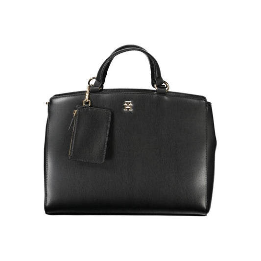 Tommy Hilfiger – Schwarze Polyethylen-Handtasche für Damen