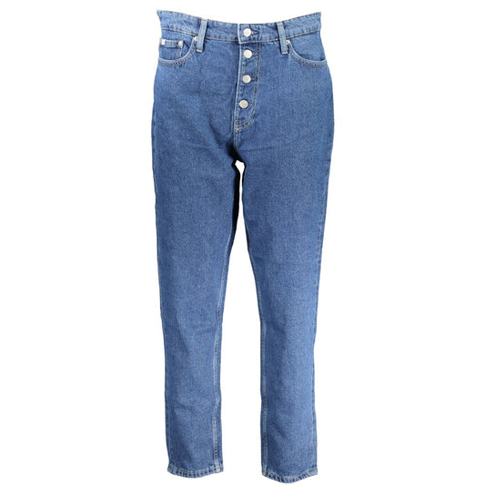 Calvin Klein Blaue Baumwolljeans für Damen