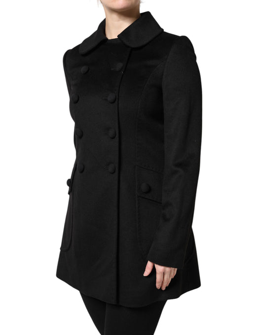 Dolce & Gabbana Sartoria Italiano Blazerjacke aus schwarzer Wolle