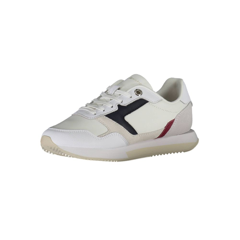 Tommy Hilfiger – Weiße Leder-Sneaker für Damen