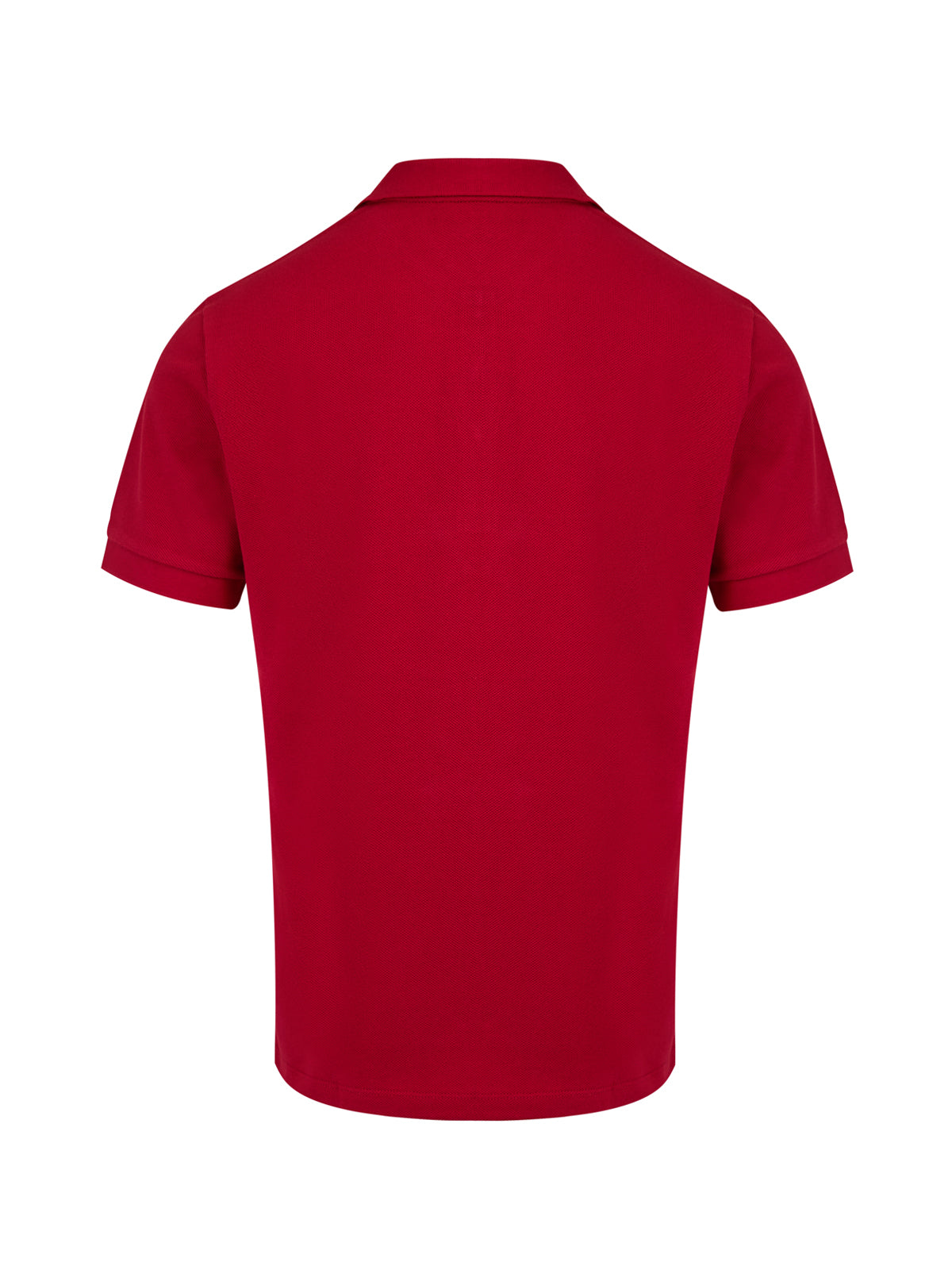 Burberry – Rotes Poloshirt aus Baumwolle mit Kragen