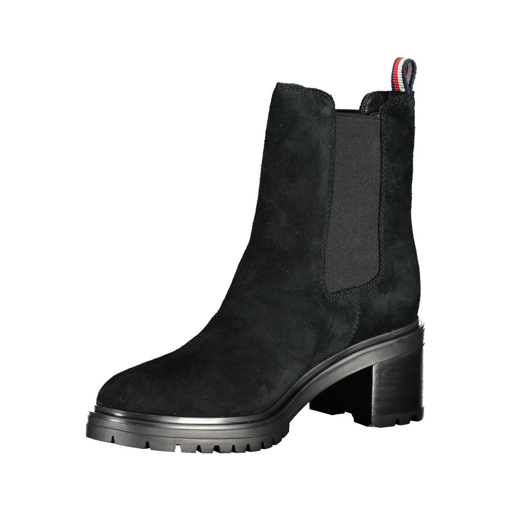 Tommy Hilfiger – Schwarze Lederstiefel für Damen