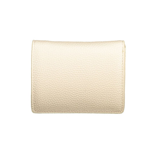 Mario Valentino Beige Polyurethane Women's Wallet