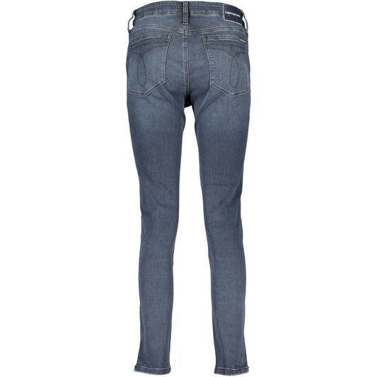 Calvin Klein Damen Skinny Jeans aus blauer Baumwolle