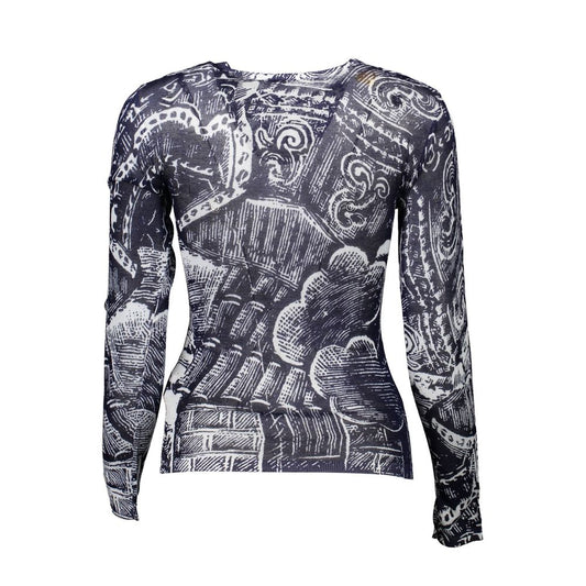 Desigual Blauer Viskose-Pullover für Damen