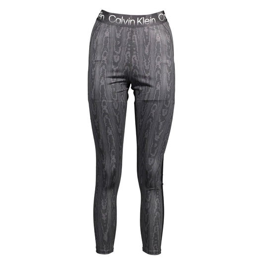Calvin Klein – Schwarze Leggings aus Baumwolle für Damen