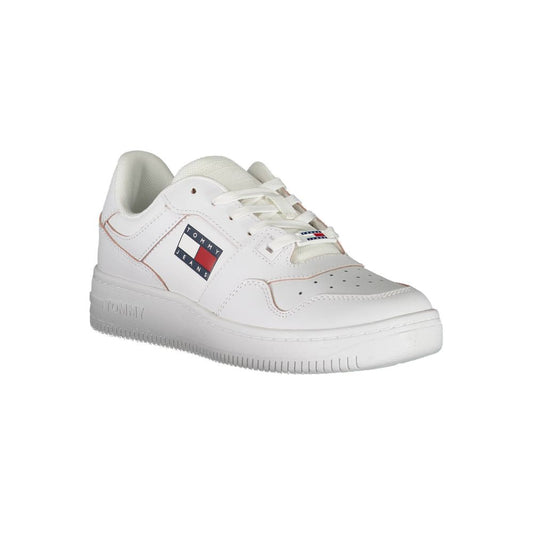 Tommy Hilfiger – Weiße Leder-Sneaker für Damen