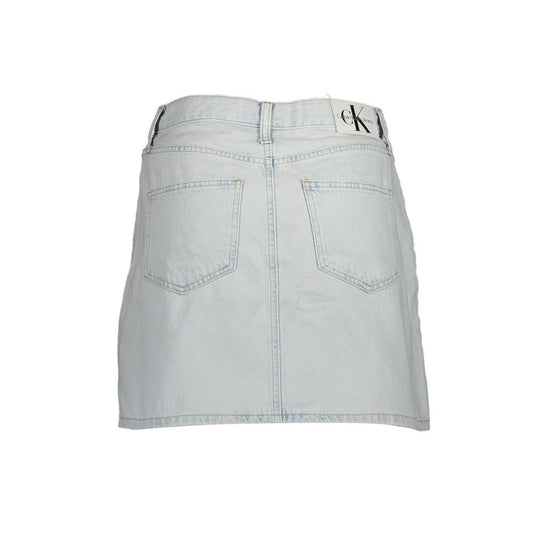 Calvin Klein Hellblauer Baumwollrock für Damen