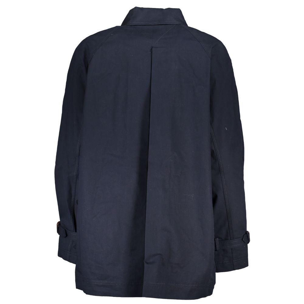 Tommy Hilfiger Blue Cotton Women's Trench Coat