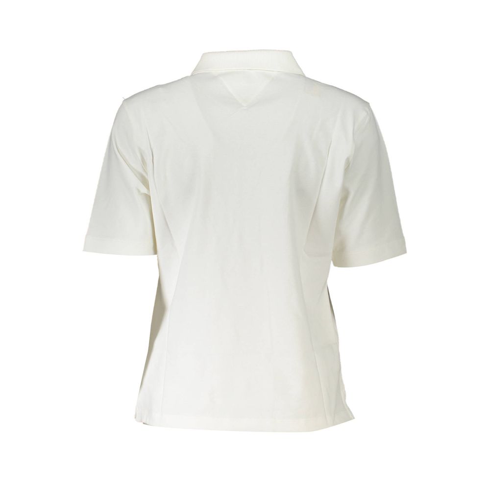 Tommy Hilfiger Bianco Cotton Women Polo Shirt