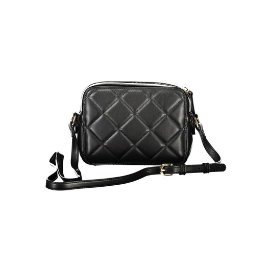 Mario Valentino Schwarze Polyethylen-Damenhandtasche
