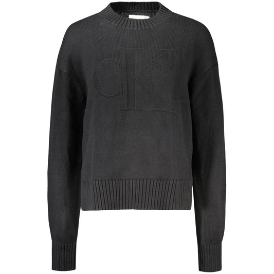 Calvin Klein Damenpullover aus schwarzer Baumwolle