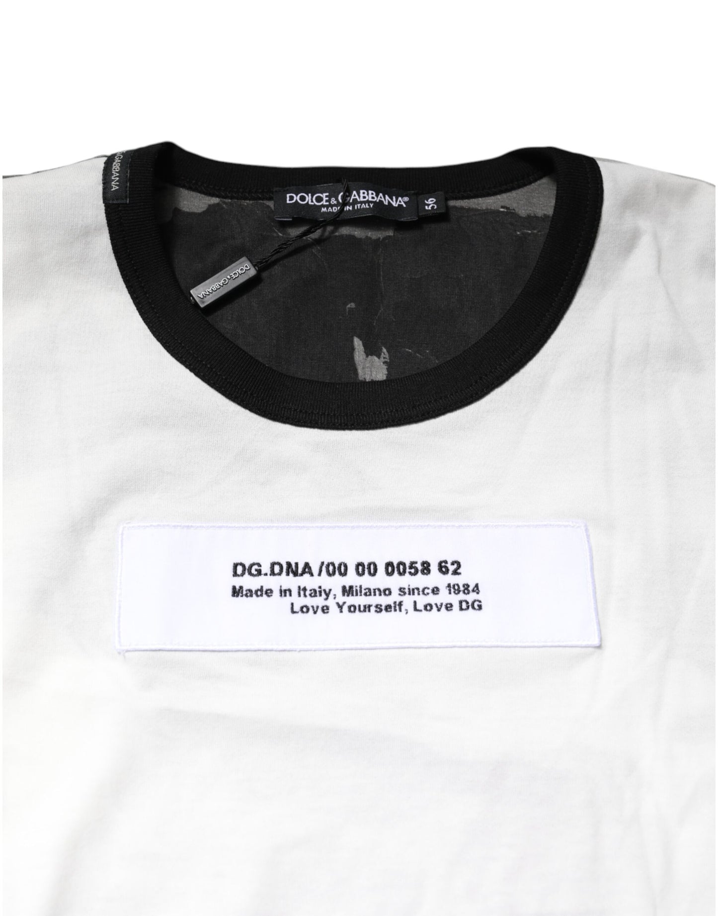 Dolce & Gabbana Mehrfarbiges Camouflage-T-Shirt mit Rundhalsausschnitt