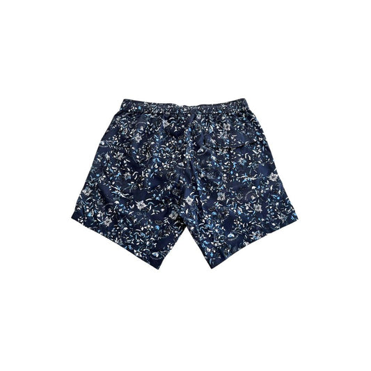 Trussardi Beachwear Blaue Polyester-Badeshorts für Herren