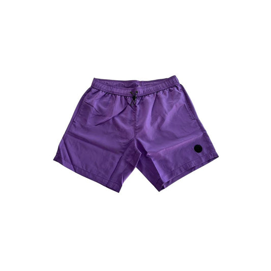 Trussardi Beachwear Lila Polyester Herren Badeshorts