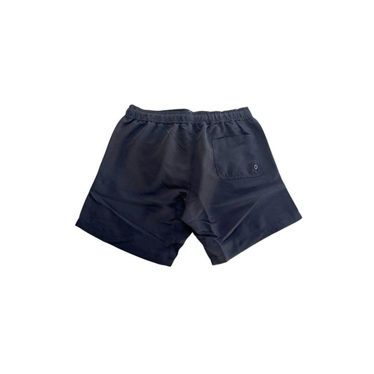 Trussardi Beachwear „Schwarze Polyester-Badeshorts für Herren“