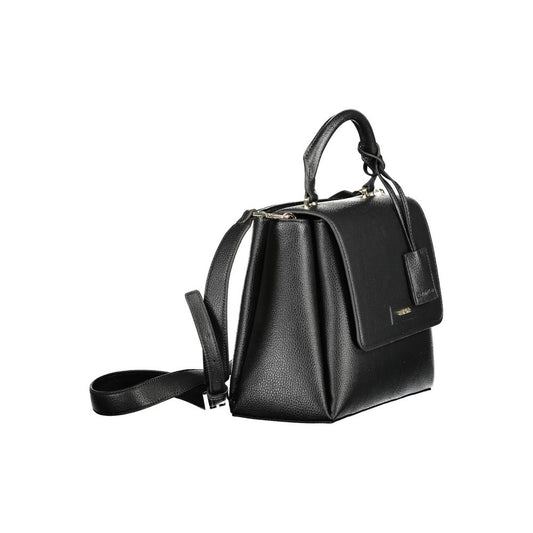 Calvin Klein Schwarze Polyester-Damenhandtasche