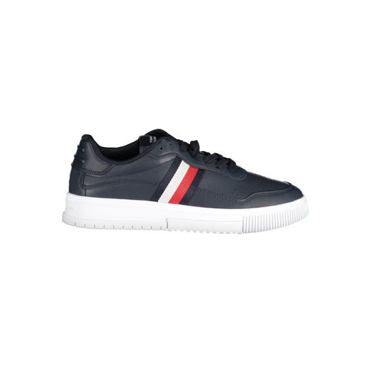 Tommy Hilfiger – Blaue Leder-Sneaker für Herren