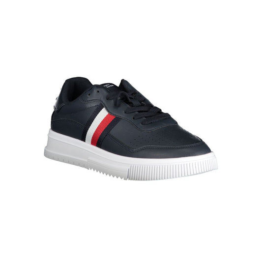Tommy Hilfiger – Blaue Leder-Sneaker für Herren