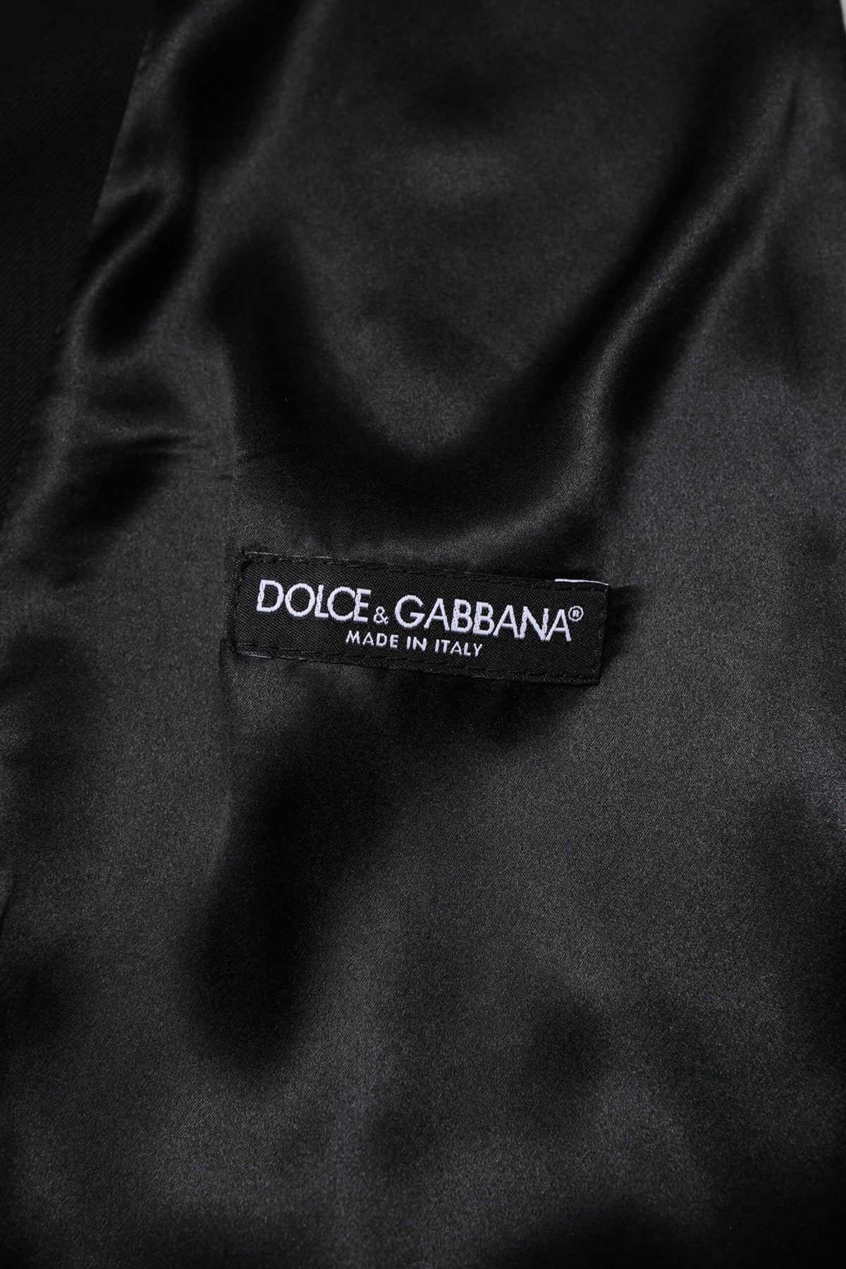 Dolce & Gabbana Schwarze Wollweste für formelle Anlässe