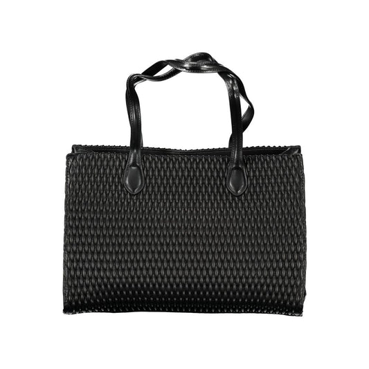 Mario Valentino Schwarze Polyethylen-Damenhandtasche