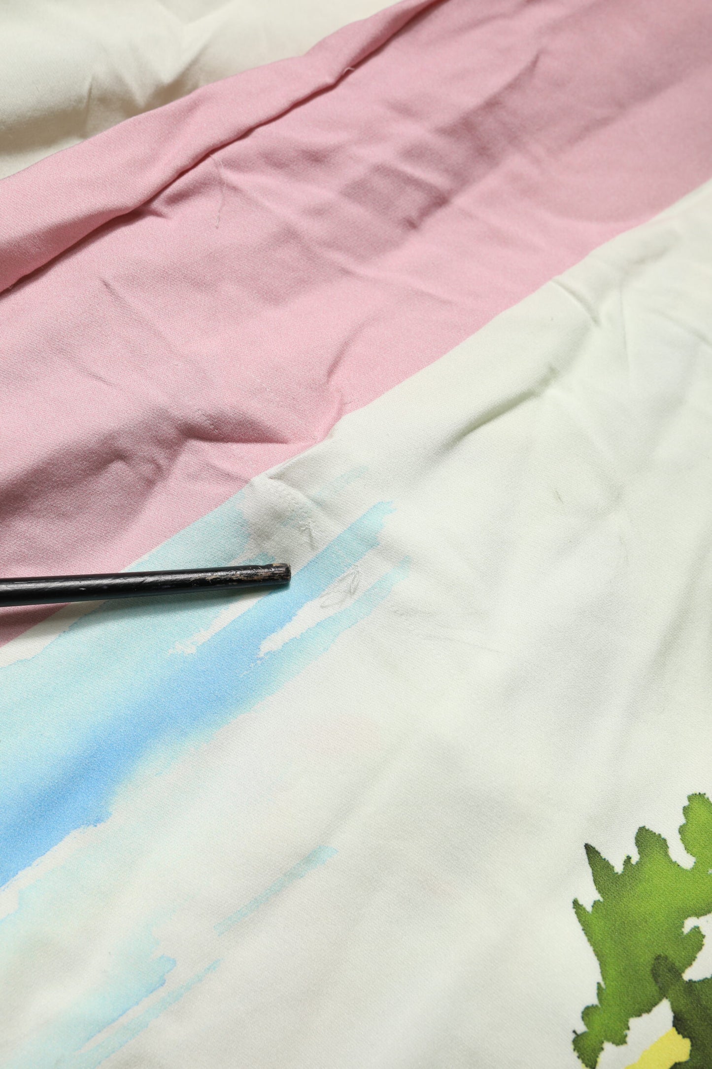 Dolce & Gabbana – Langes, mehrfarbiges, schulterfreies Etuikleid