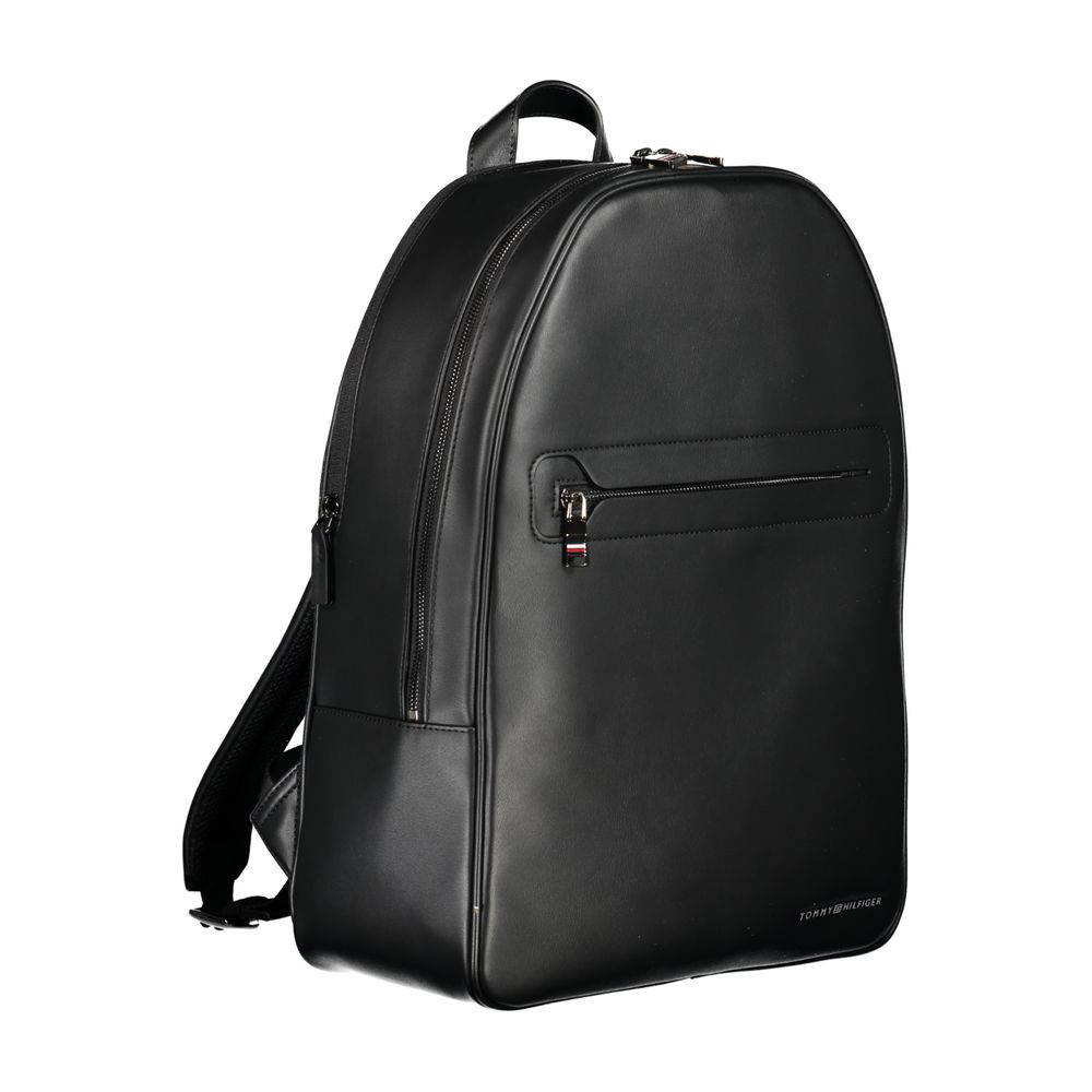 Tommy Hilfiger – Schwarzer Polyester-Rucksack