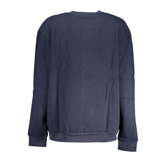 Cavalli Class Blauer Baumwollpullover für Damen