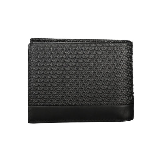Calvin Klein Elegante RFID-Geldbörse aus schwarzem Leder