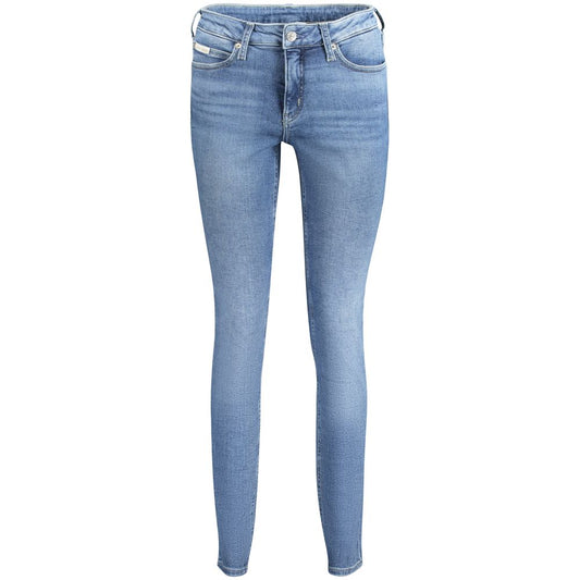 Calvin Klein Blaue Baumwolljeans für Damen