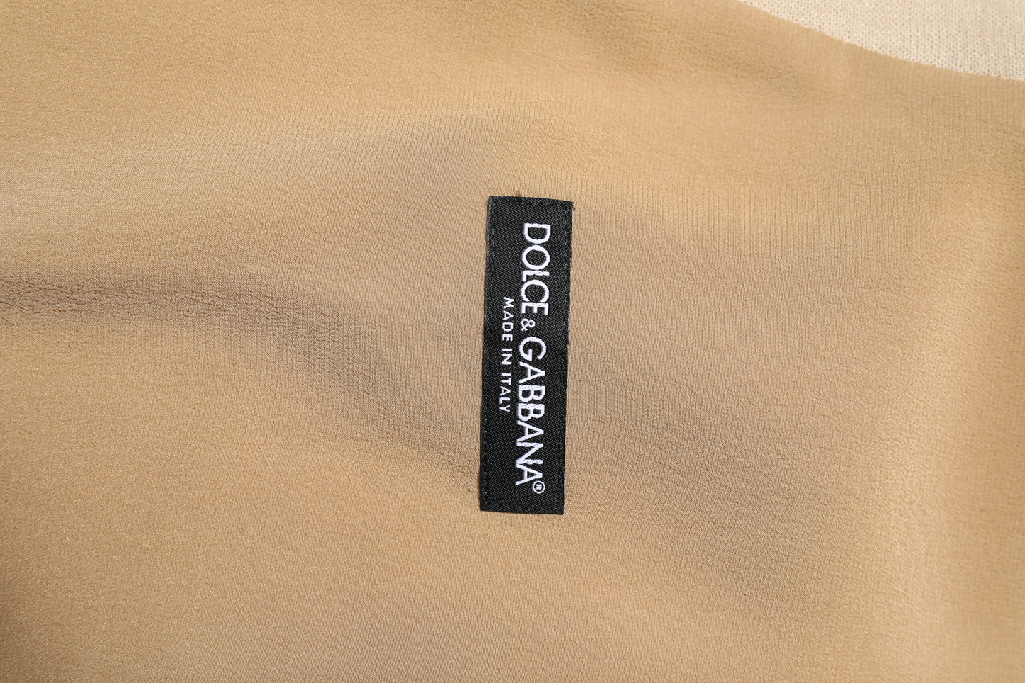 Dolce & Gabbana Beige Leinenkleid Formale Herren Weste
