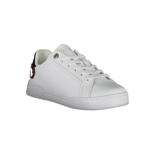 Tommy Hilfiger – Weiße Polyethylen-Sneaker für Damen