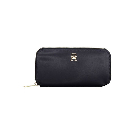 Tommy Hilfiger – Blaue Nylon-Geldbörse für Damen