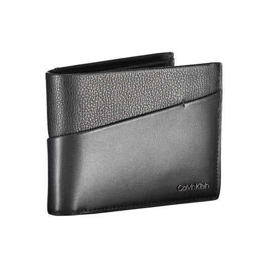 Calvin Klein – Elegante, zweifach faltbare Herrenbrieftasche aus Leder