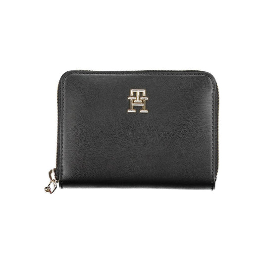 Tommy Hilfiger – Schwarze Polyethylen-Geldbörse für Damen