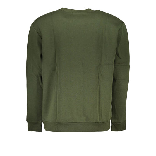 Cavalli Class Grüner Baumwollpullover für Herren