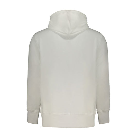 Calvin Klein Weißer Baumwollpullover für Herren mit Kapuze