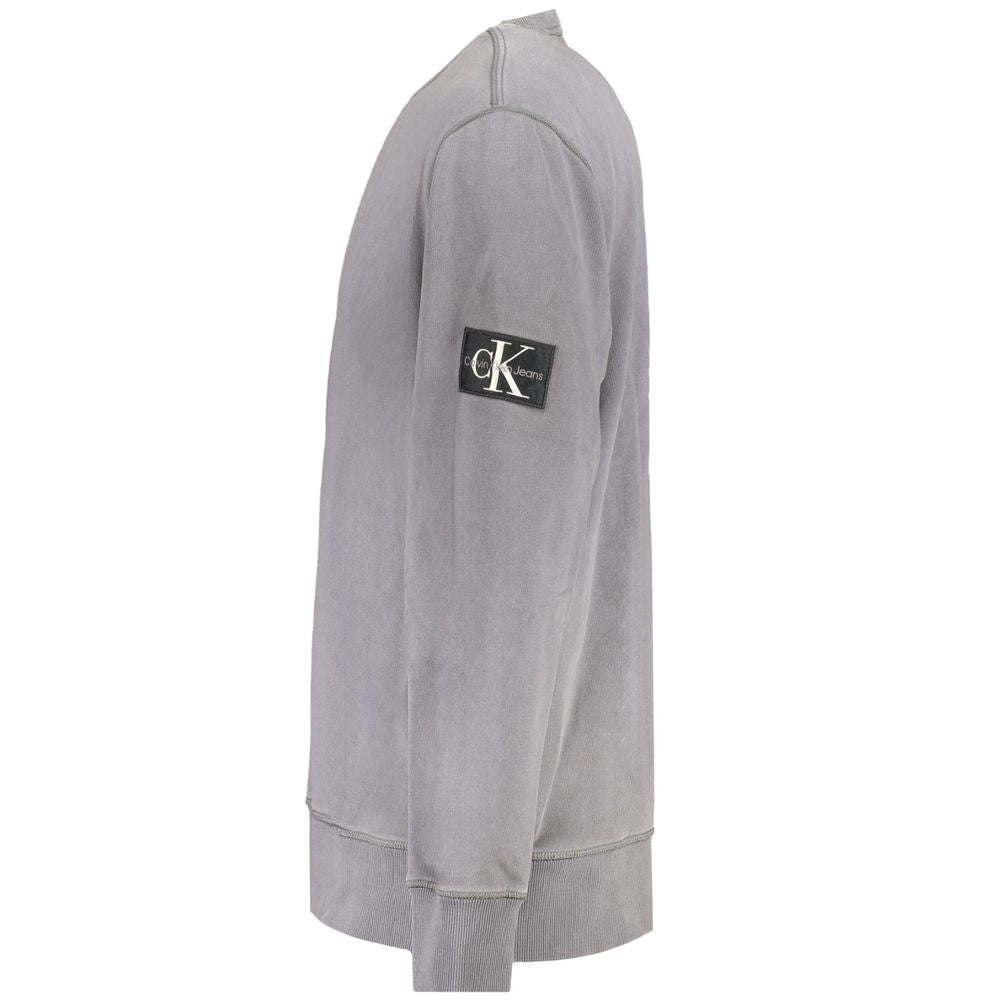 Calvin Klein Gray Cotton Men Sweater