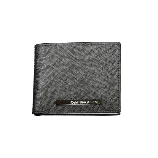 Calvin Klein Schwarze Lederbrieftasche