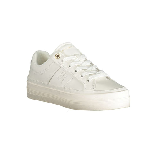 Tommy Hilfiger – Weiße Polyethylen-Sneaker für Damen