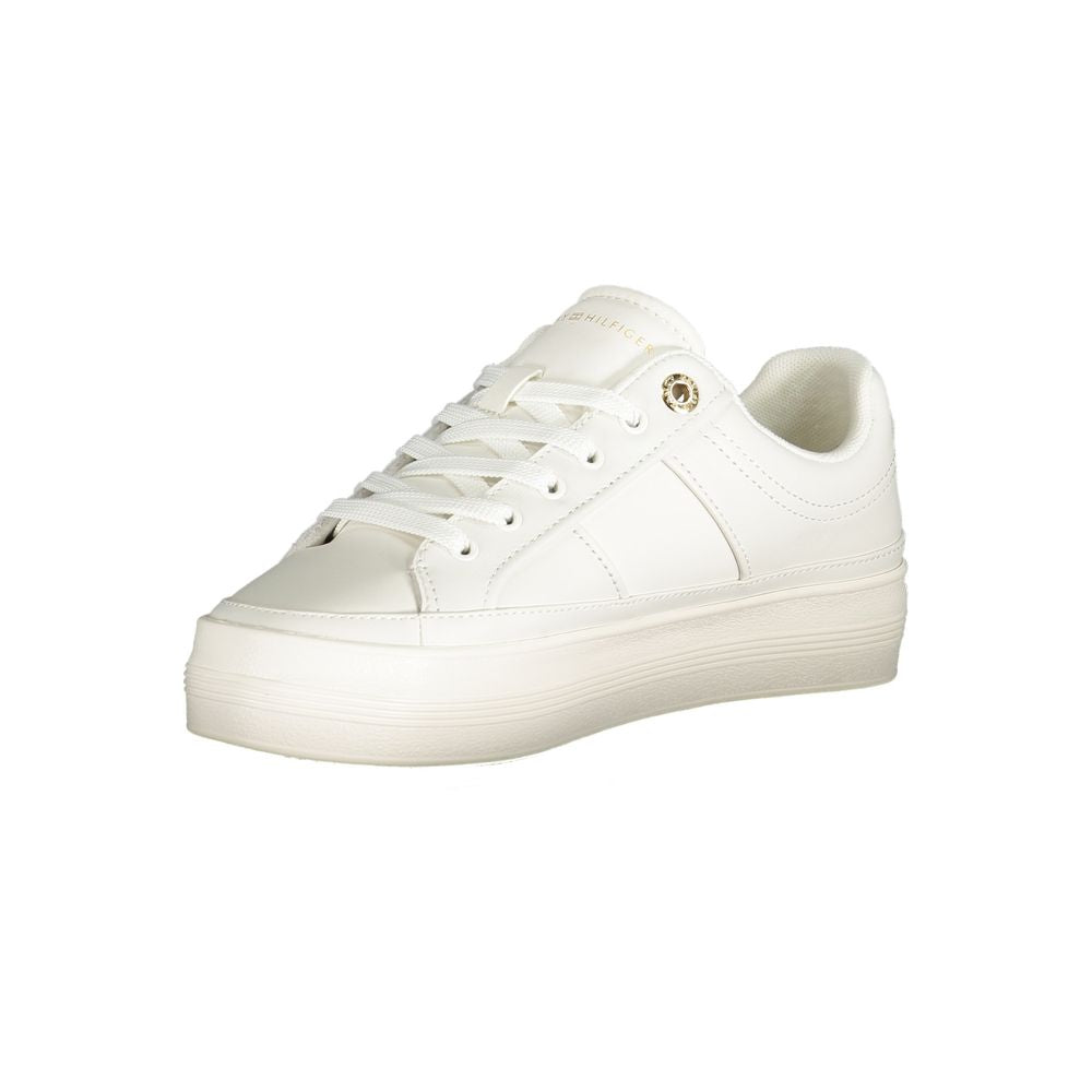Tommy Hilfiger – Weiße Polyethylen-Sneaker für Damen